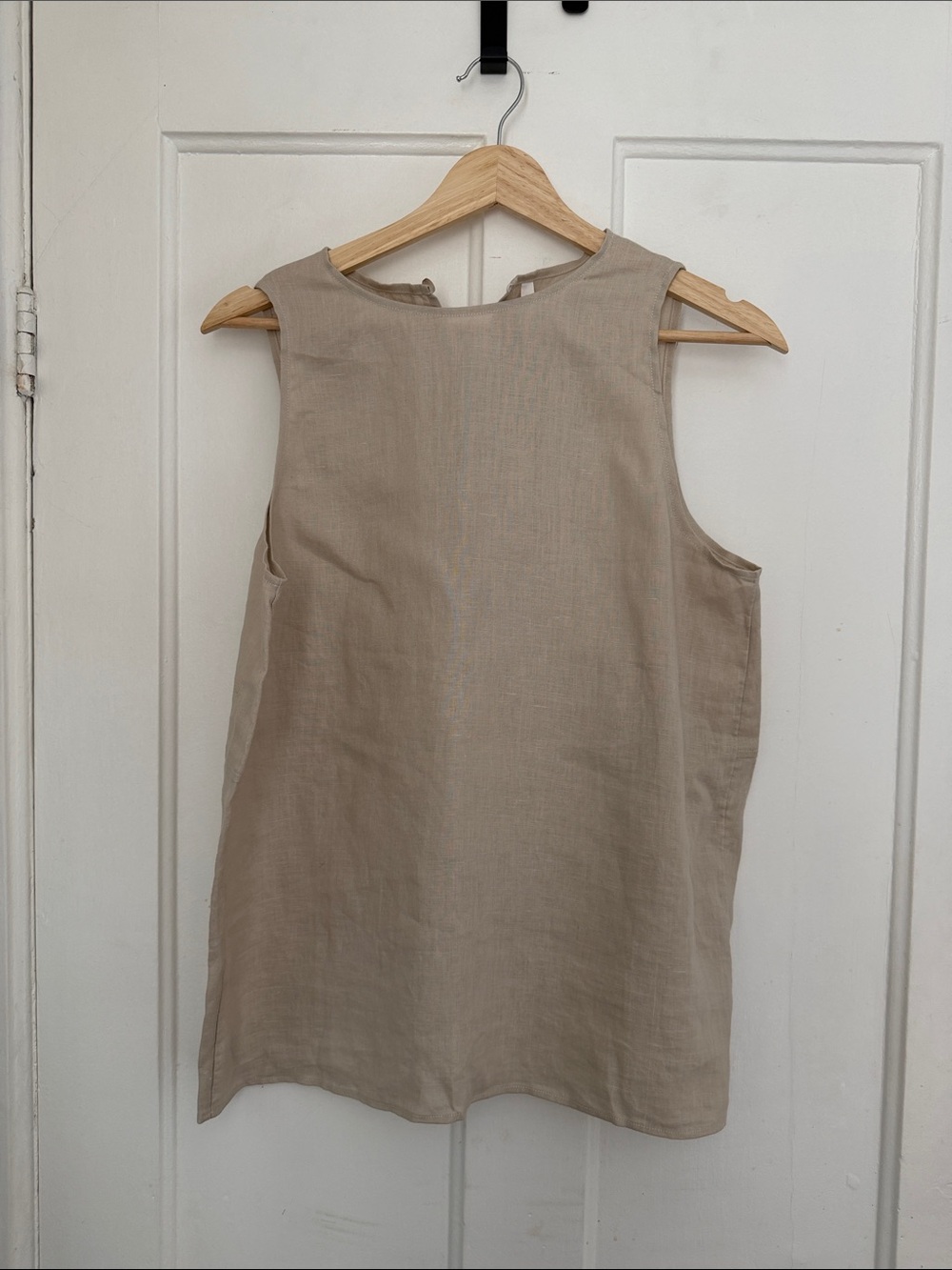 Paper Label 100% Linen Long Tank